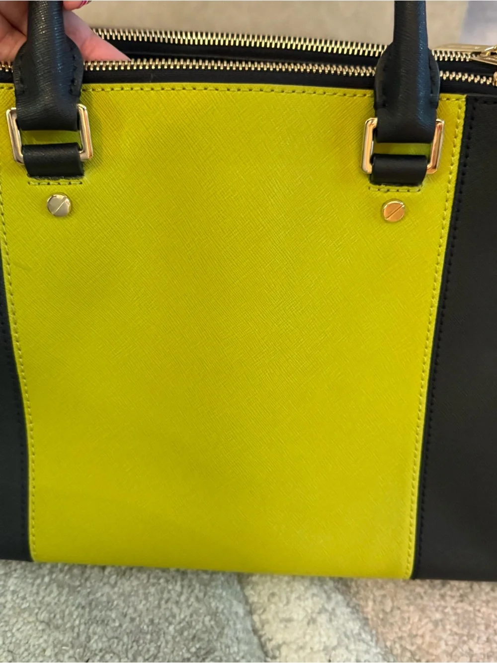 Michael Kors Selma medium color block satchel